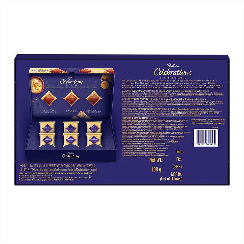 Cadbury Celebrations Fusions Assorted Chocolate Diwali Gift pack Combo