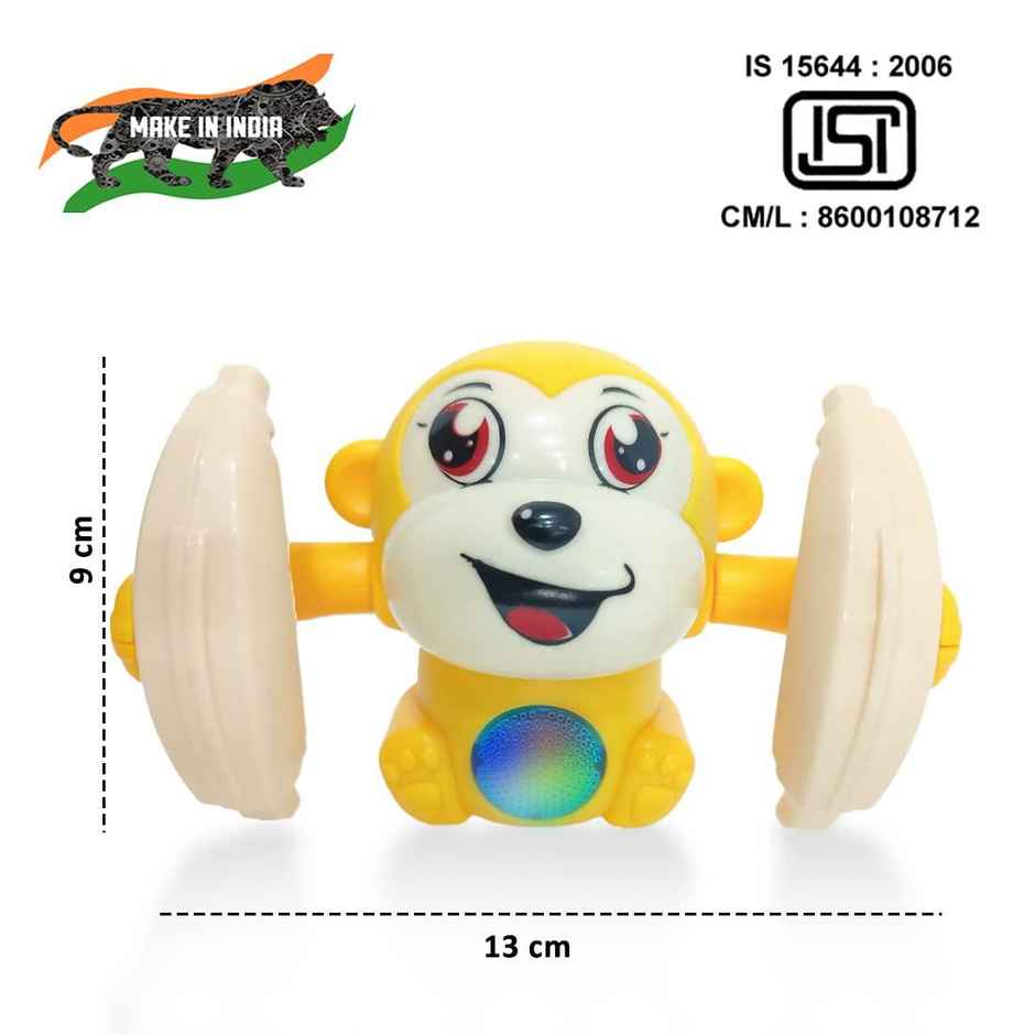 Wembley Dancing Monkey Musical Toy For Kids Tumble Toy With Voice Control Musical Light And Sound