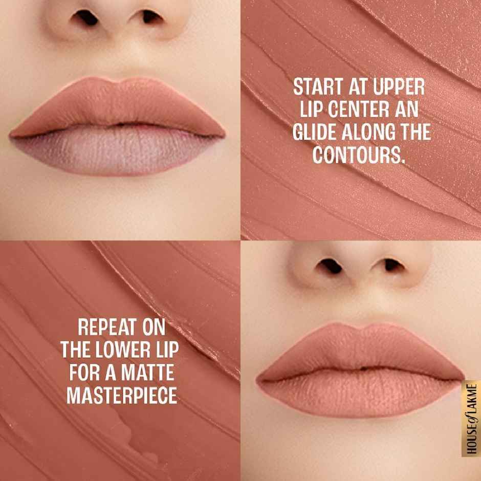 Lakme 9 To 5 Primer + Matte Lipstick- Apricot Rust