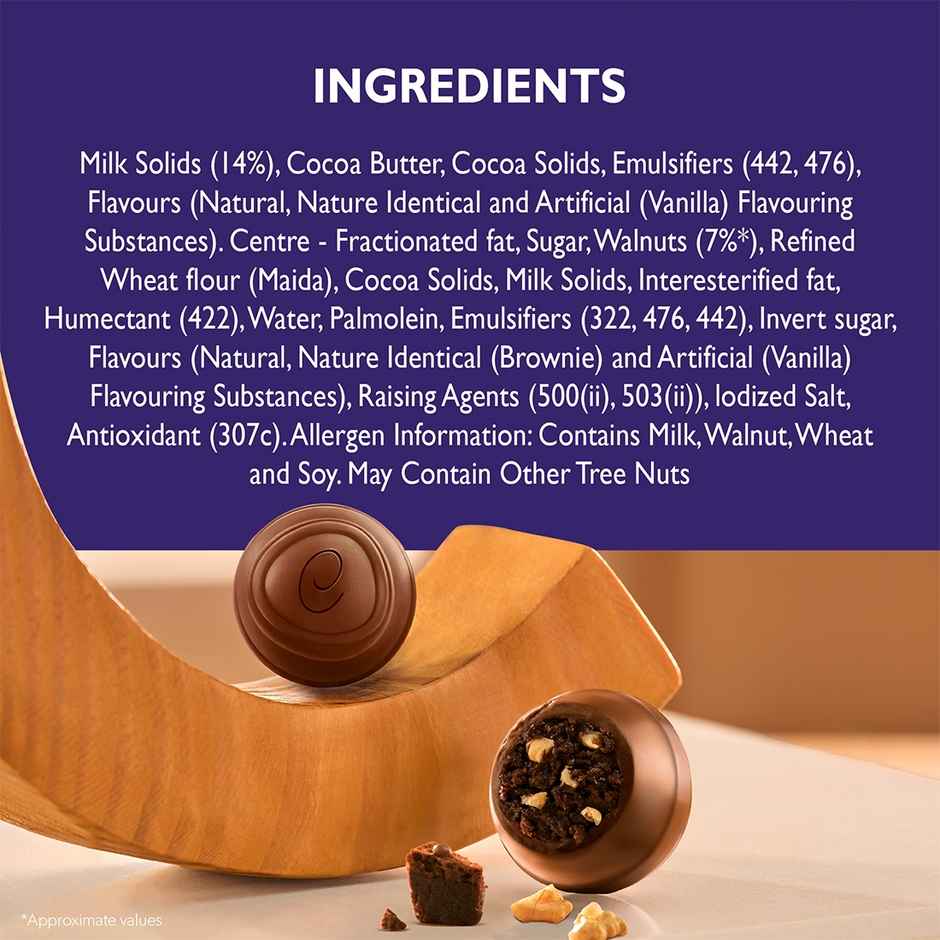 Cadbury Studio Signature Pralines Brownie Aux Noix Chocolate Gift Pack