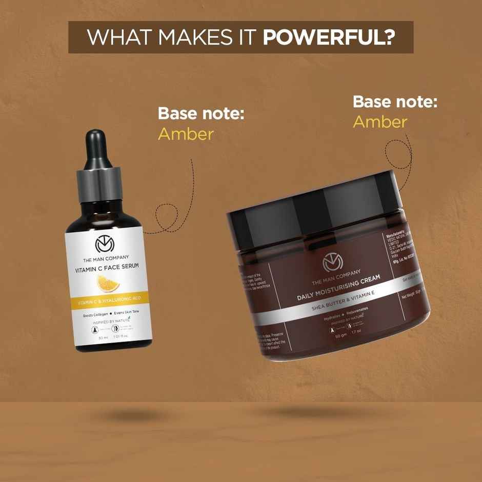 The Man Company Face On Point Kit With Vitamin C Serum, Charcoal Face Wash, Face Scrub & Cream