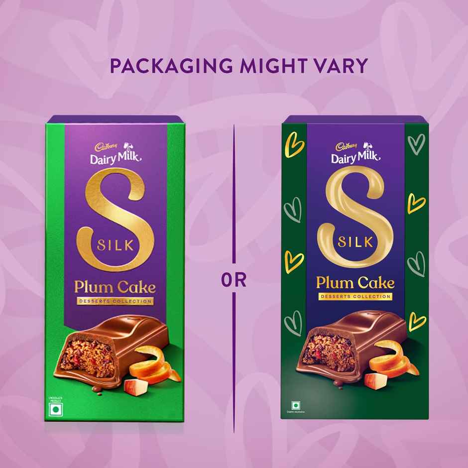 Cadbury Dairy Milk Silk Desserts Plum Cake Chocolate Bar Valentine's Gift Pack