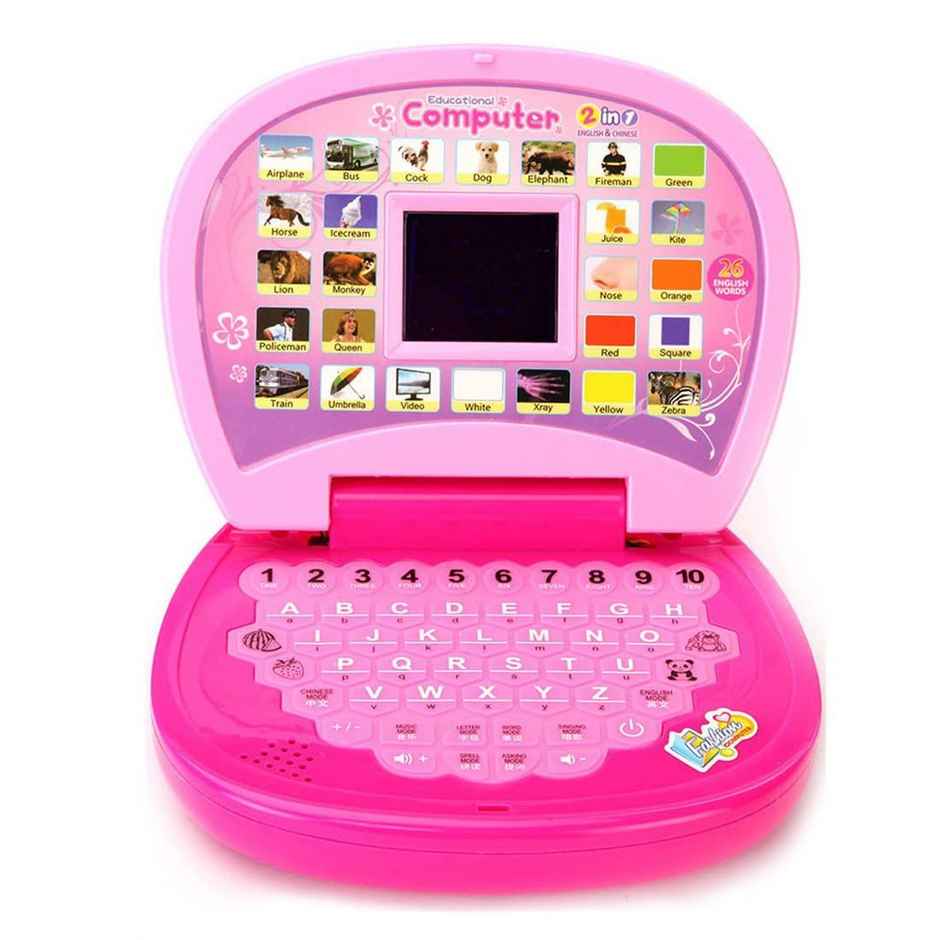 Wembley Kids Computer Toy Baby Laptops For Kids 6 Years Educational Toy With Sound And Music - Pink