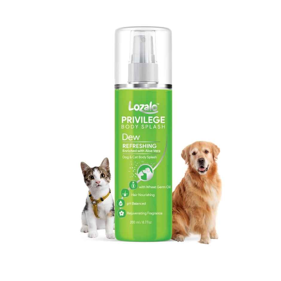 Lozalo Privilege Pet Perfume Spray | Dew | Aloe Vera - Wheat Germ Oil | Moisturizing