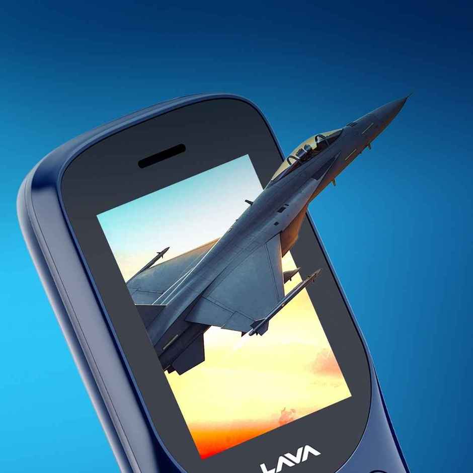 Lava A1 Tejas Dual SIM Keypad Phone | 2 Inch Display | AI Battery | FM Radio | MP3 Player | Blue