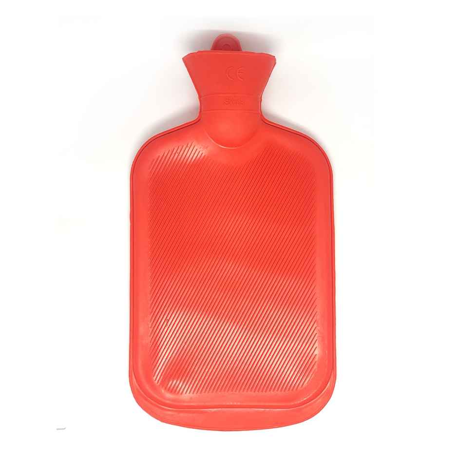 Sahyog Wellness Rubber Hot Water Bottle Red with cover