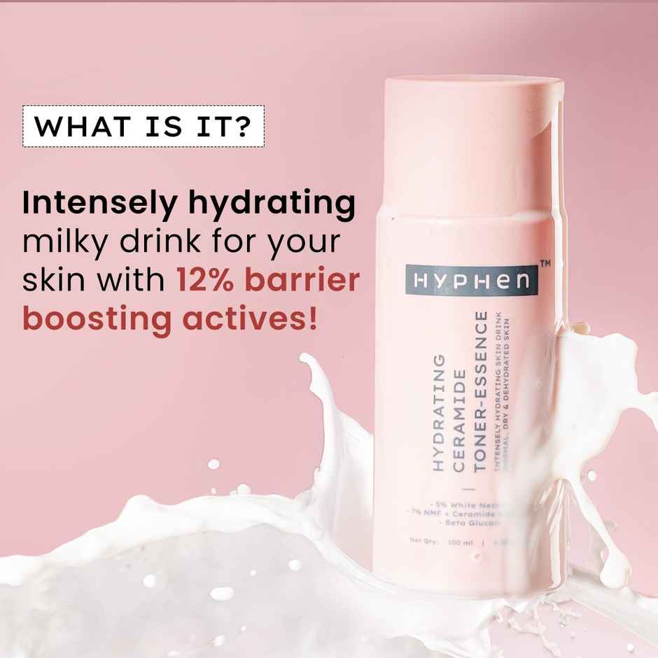 Hyphen 7% Ceramides-Nmf Face Toner Essence | 5% Glass Skin Blend With Rice Water