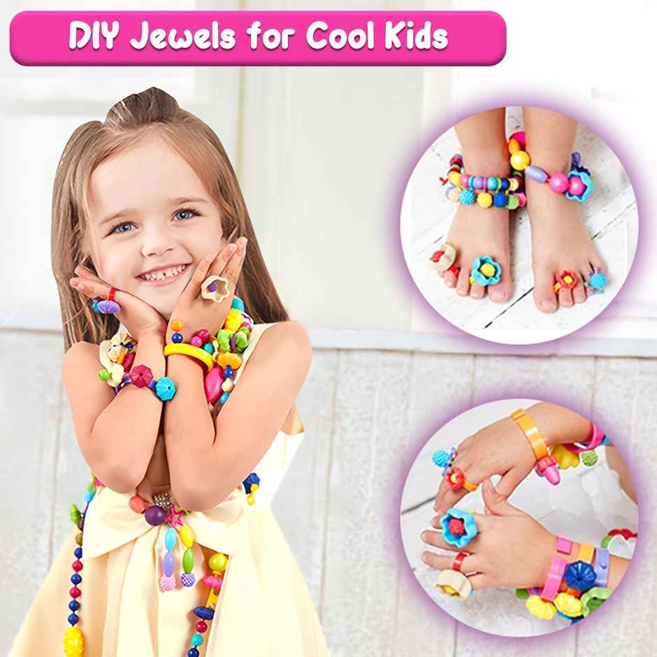 Wembley Snap Pop Beads for Girls Kid�s Jewelry Making Kit Craft Kits 100+ Beads