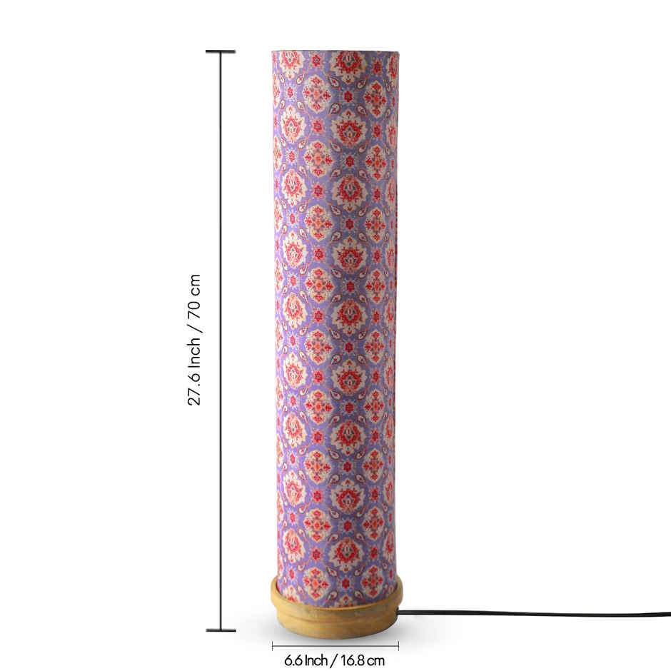 ExclusiveLane Moroccan Glow Mango Wood Floor Lamp Handcrafted - 70 cm