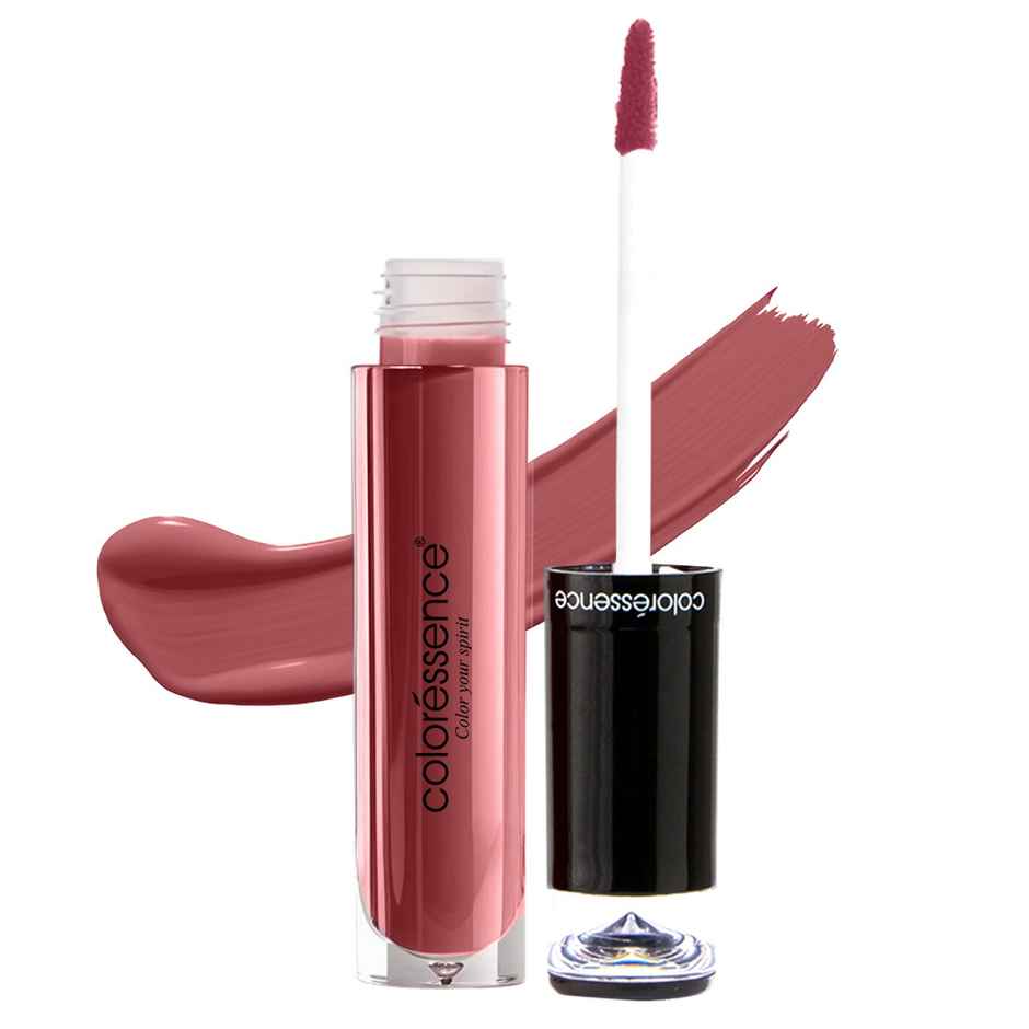 Coloressence Liquid Transfer Proof Lipstick 4ml | Rose Gold | Matte Finish|Smudgeproof|Long Lasting