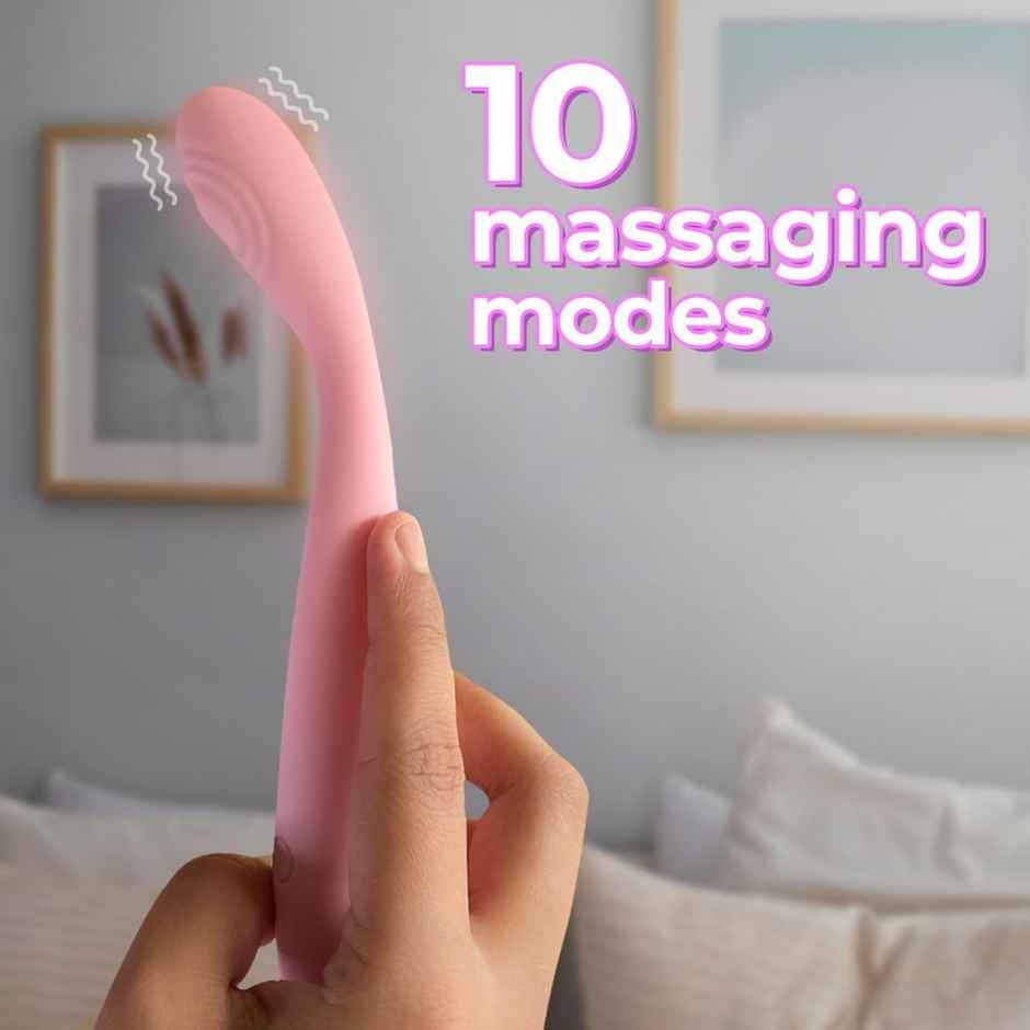 Qibox Personal Body Massager with 10+ Vibration Patterns Waterproof & Flexible Neck