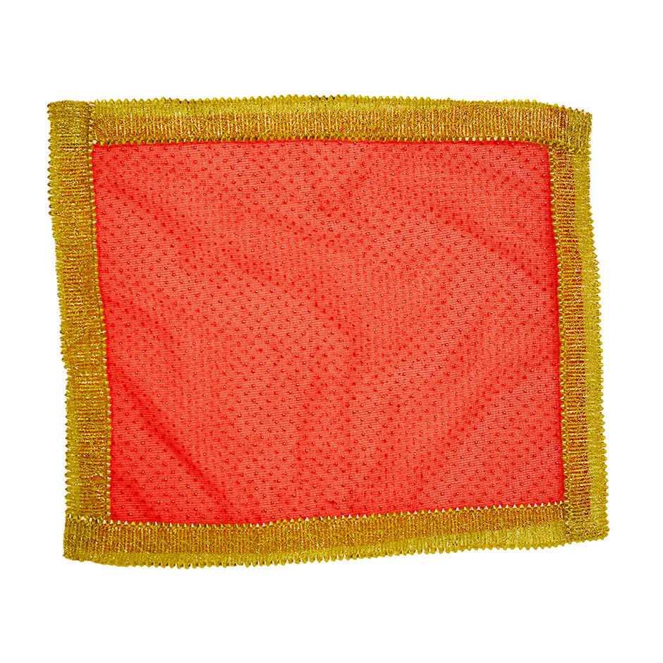 Shubhkart Puja Red Chunni 33 x 33 cm