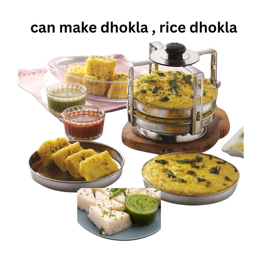 Jasco Stainless Steel Dhokla Stand 4 Plate