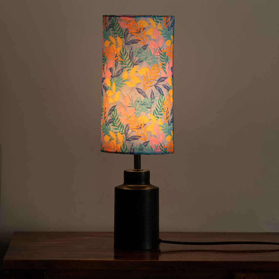 ExclusiveLane Frond Metal Table Lamp Handcrafted - 45 cm