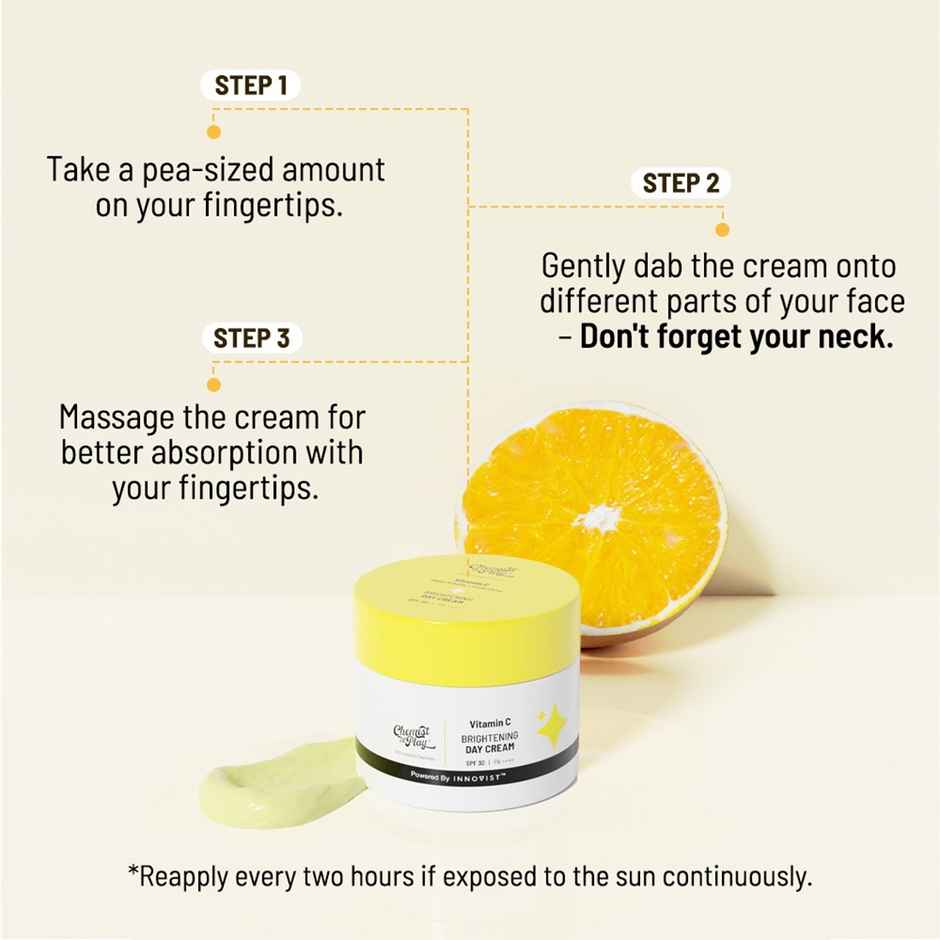 Chemist at Play Brightening Day Cream | SPF | Skin Moisturisation | Mineral Oil & Petroleum Free