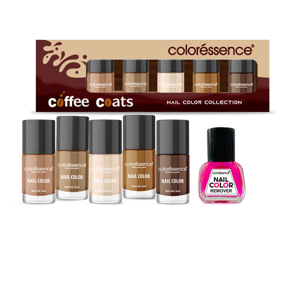 Coloressence Coffee Coats Nail Paint Kit With Bridal & Festive Shades