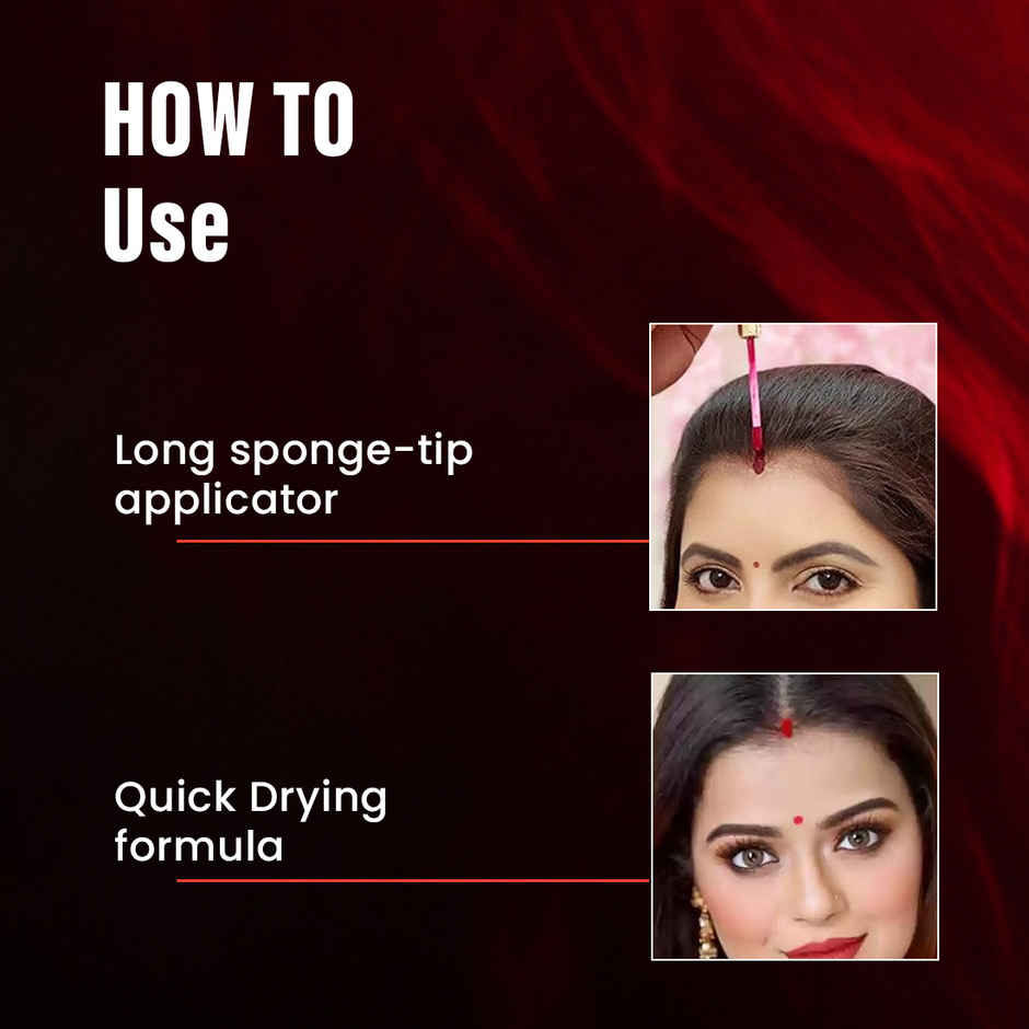 Coloressence Eternal Matte Sindoor | Bright Pigment | Quick Drying - Red