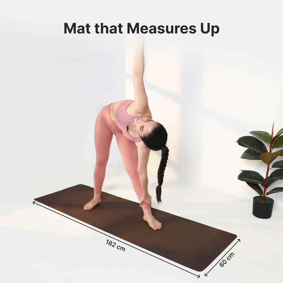 Cultfit EVA Yoga Mat | WS | Brown - 4 mm