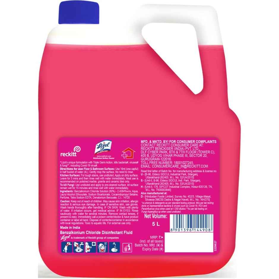 Lizol Floral Disinfectant Surface & Floor Cleaner Liquid