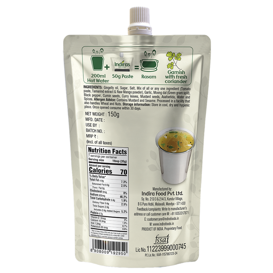 Indira's Jeera Pepper Rasam Paste