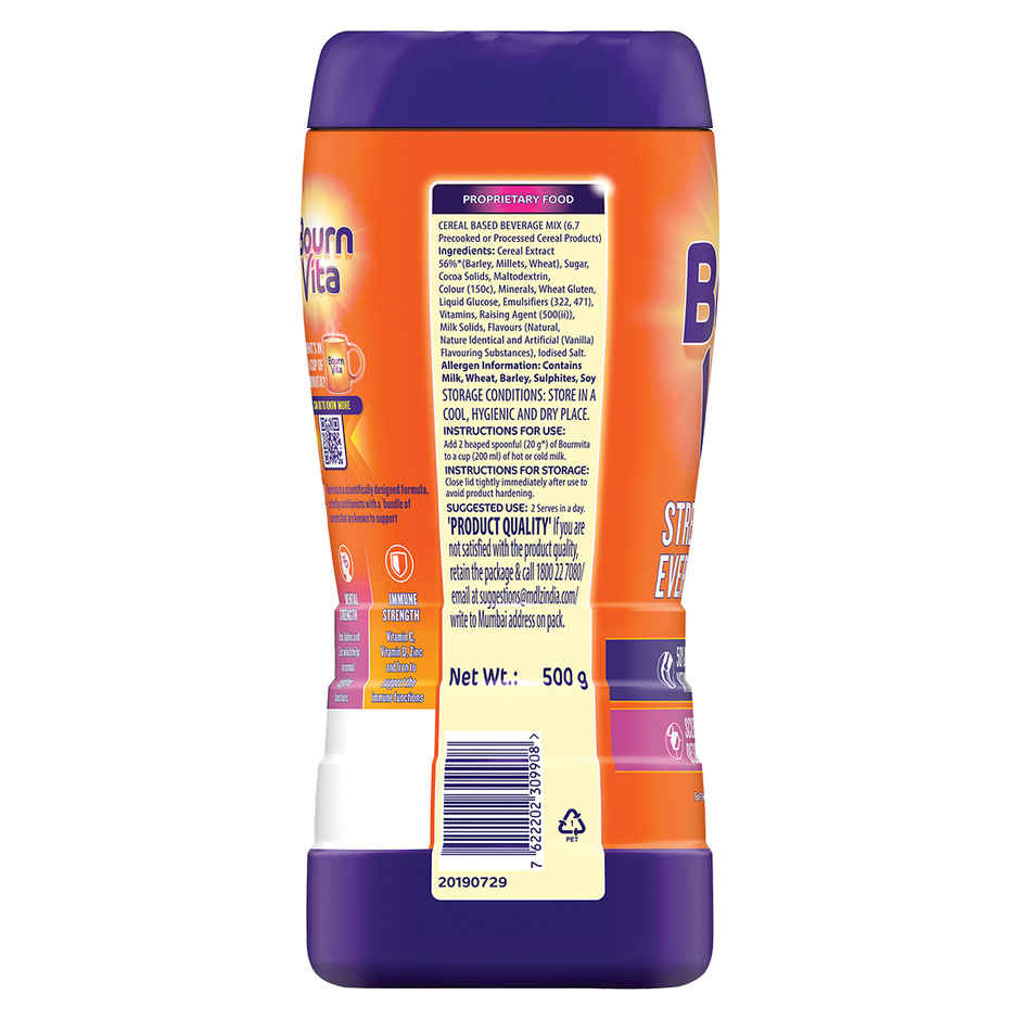 Bournvita Chocolate | Cereal Based Drink Mix Jar