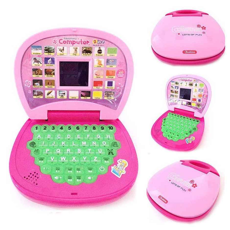 Wembley Kids Computer Toy Baby Laptops For Kids 6 Years Educational Toy With Sound And Music - Pink