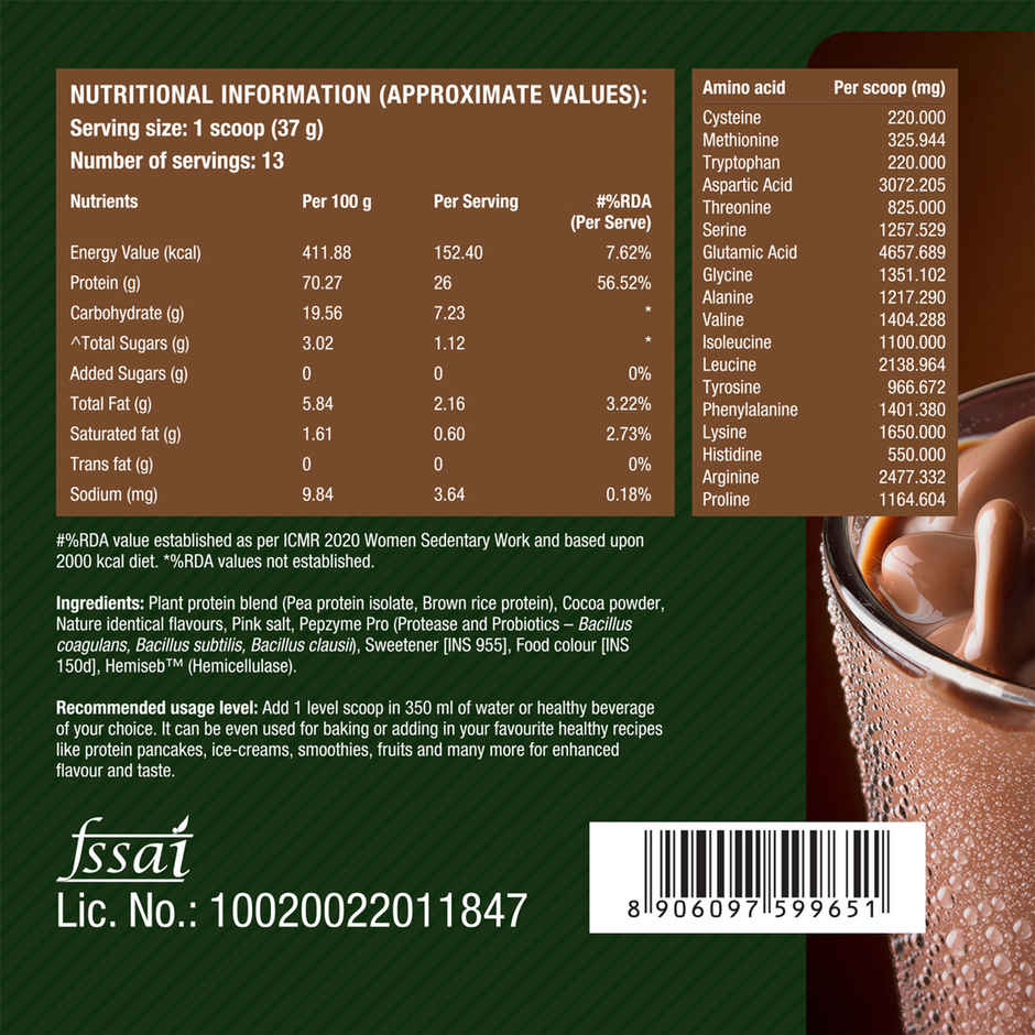 Fast & Up Plant Protein Rich Chocolate