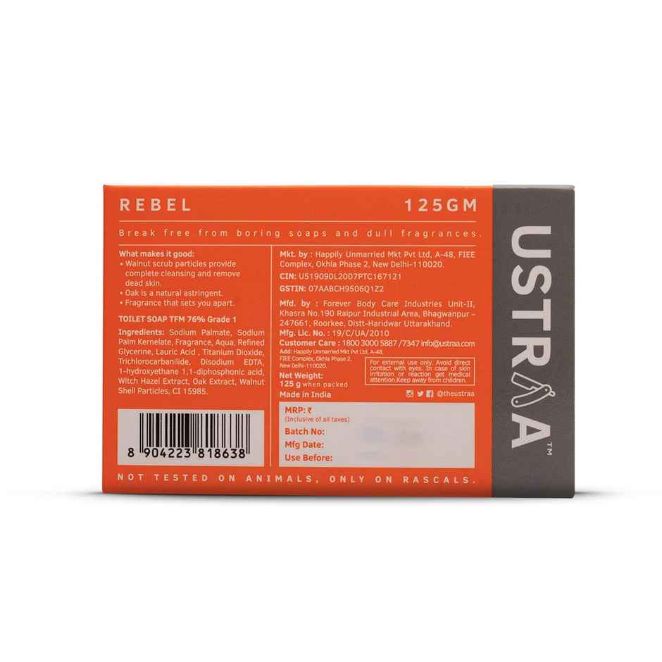 USTRAA Rebel - Cologne Soap with Oak & Walnut