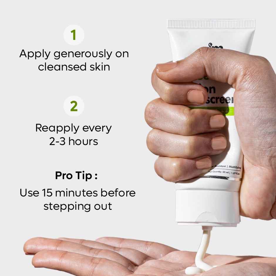 mCaffeine Daily Glow Sunscreen SPF 50 PA++++ With Niacinamide & Green Tea,Uv Protection