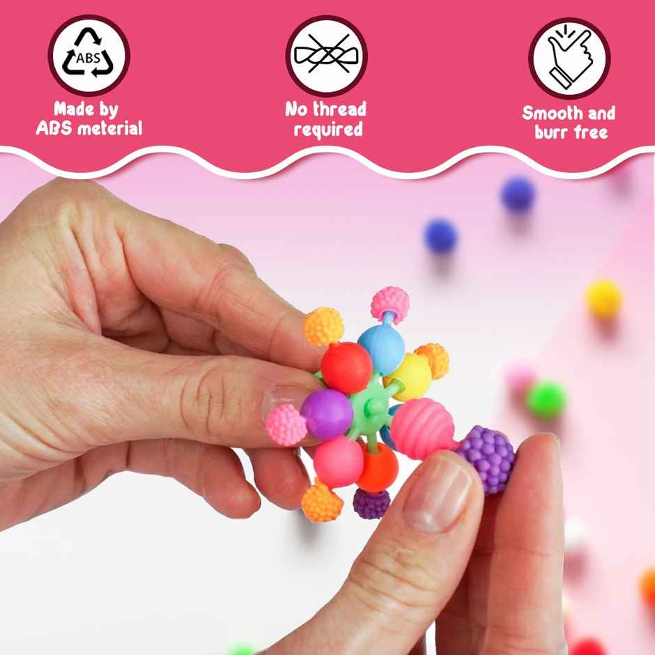 Wembley Snap Pop Beads for Girls Kid�s Jewelry Making Kit Craft Kits 100+ Beads