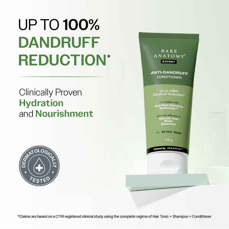 Bare Anatomy Anti-Dandruff Conditioner with Rosemary & Biotin | Moisturizes & Reduces Frizz