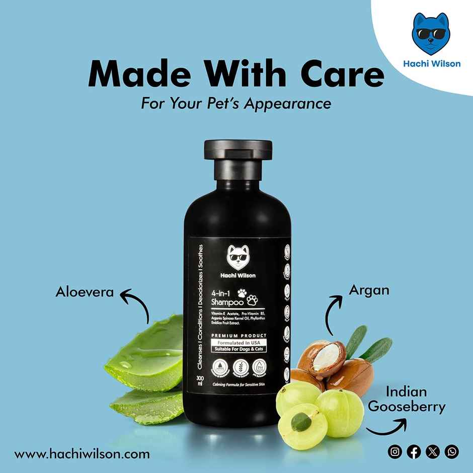 Hachi Wilson Premium 4In1 Dog Shampoo And Conditioner
