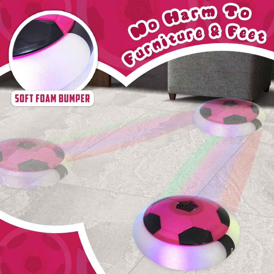 Wembley C-Type Usb Rechargeable Battery Powered Hover Football Indoohover Ball Soccer - Pink