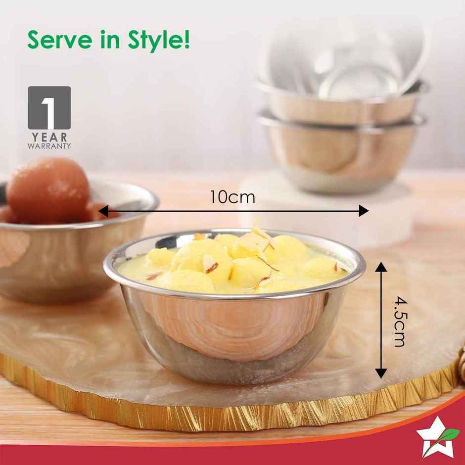 Wonderchef Venice Stainless Steel Bowl Set Of 6
