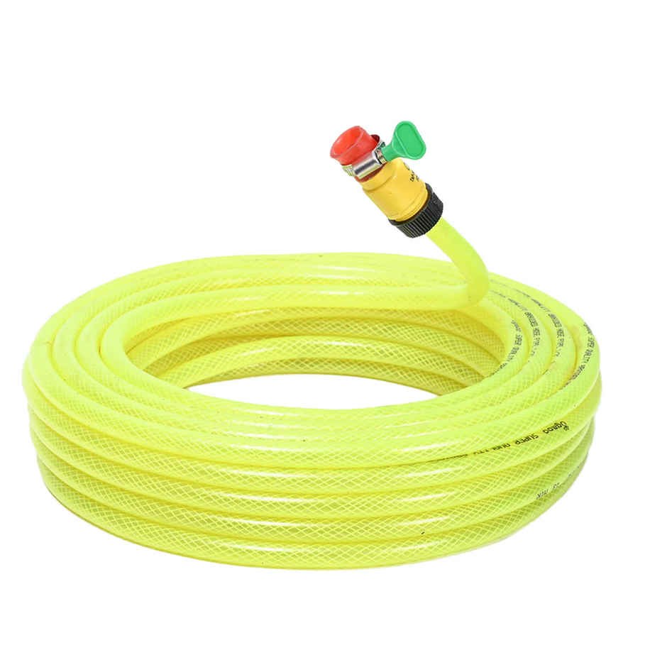 Ugaoo Super Braided PVC Water Hose Pipe - 10 m | Green