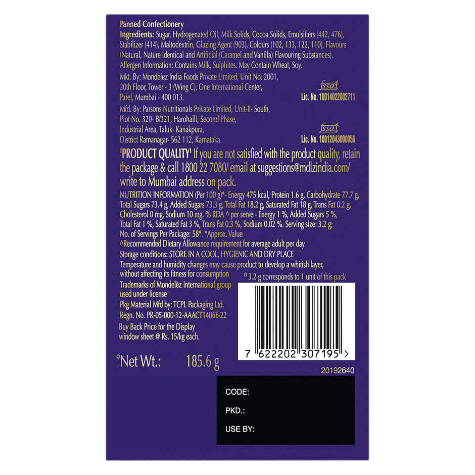Cadbury Dairy Milk Shots Chocolate Balls