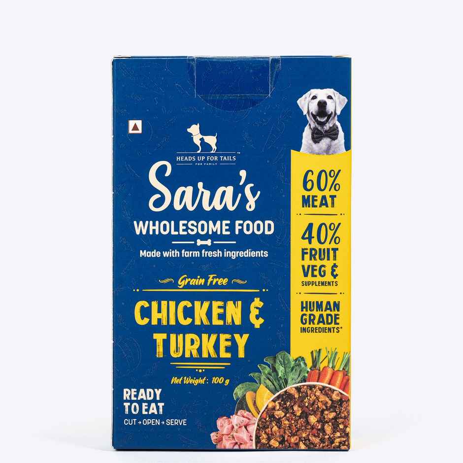 HUFT Sara's Wholesome Grain-Free Chicken & Turkey Dog Food Pack Combo