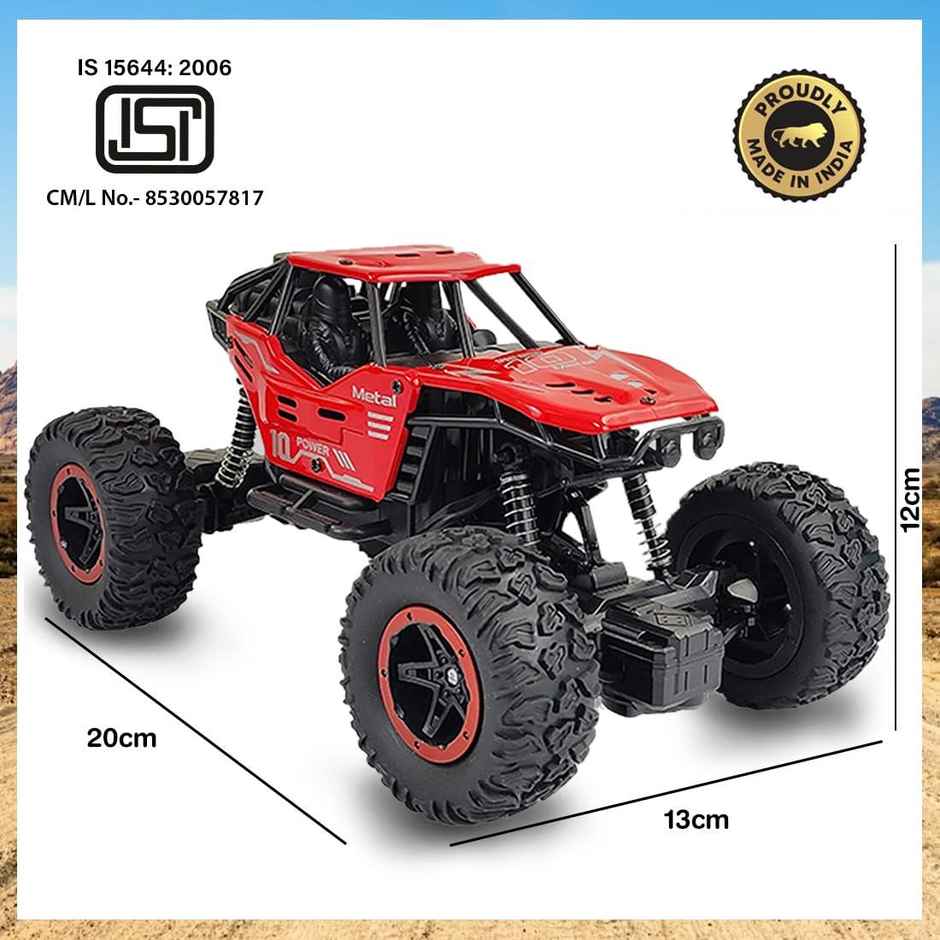 Wembley Remote Control Car Rock Crawler Water Mist Smoke Spray Rc Car 45 Climbing Angle - Red