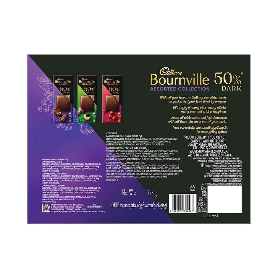 Cadbury Bournville Dark Chocolate Assorted Collection Gift Pack