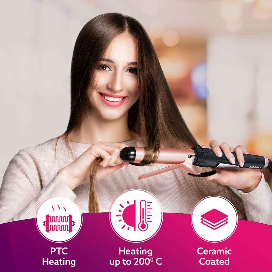 Agaro HC-6001 Hair Curler With 25Mm Barrel