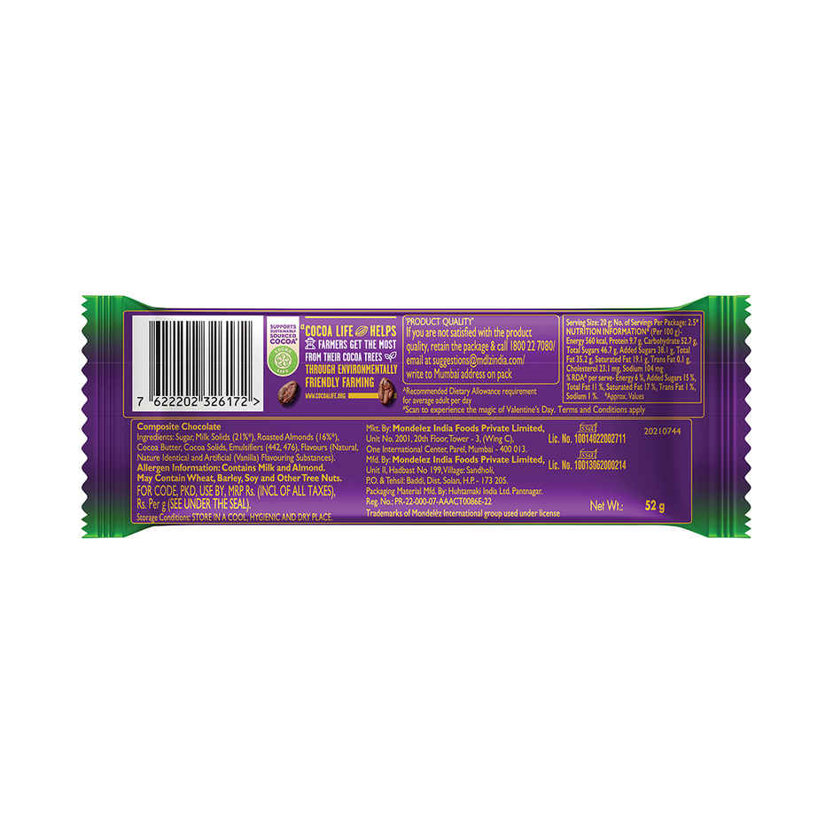 Cadbury Dairy Milk Silk Roast Almond Chocolate Bar Valentine's Gift Pack