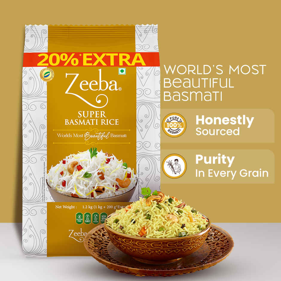 Zeeba Super Basmati Rice | 1401 Long Grain