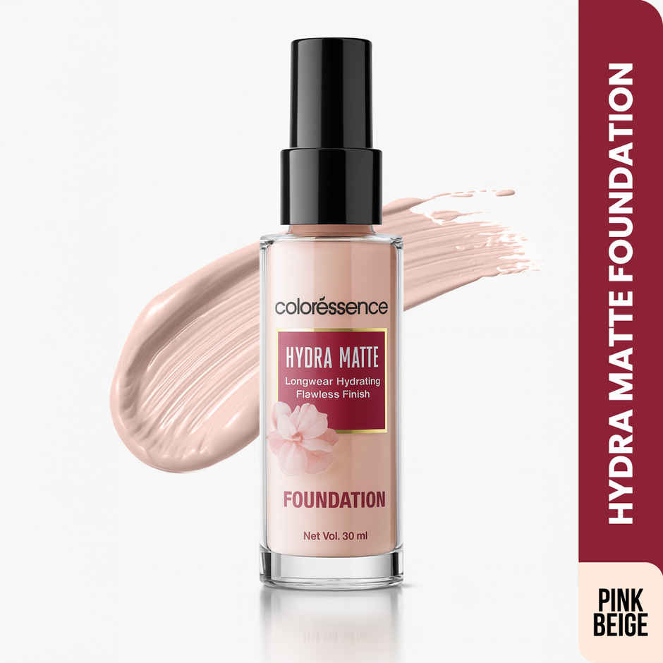 Coloressence Liquid Foundation for Matte Even Skintone | Waterproof & Lightweight, Blendable | L4