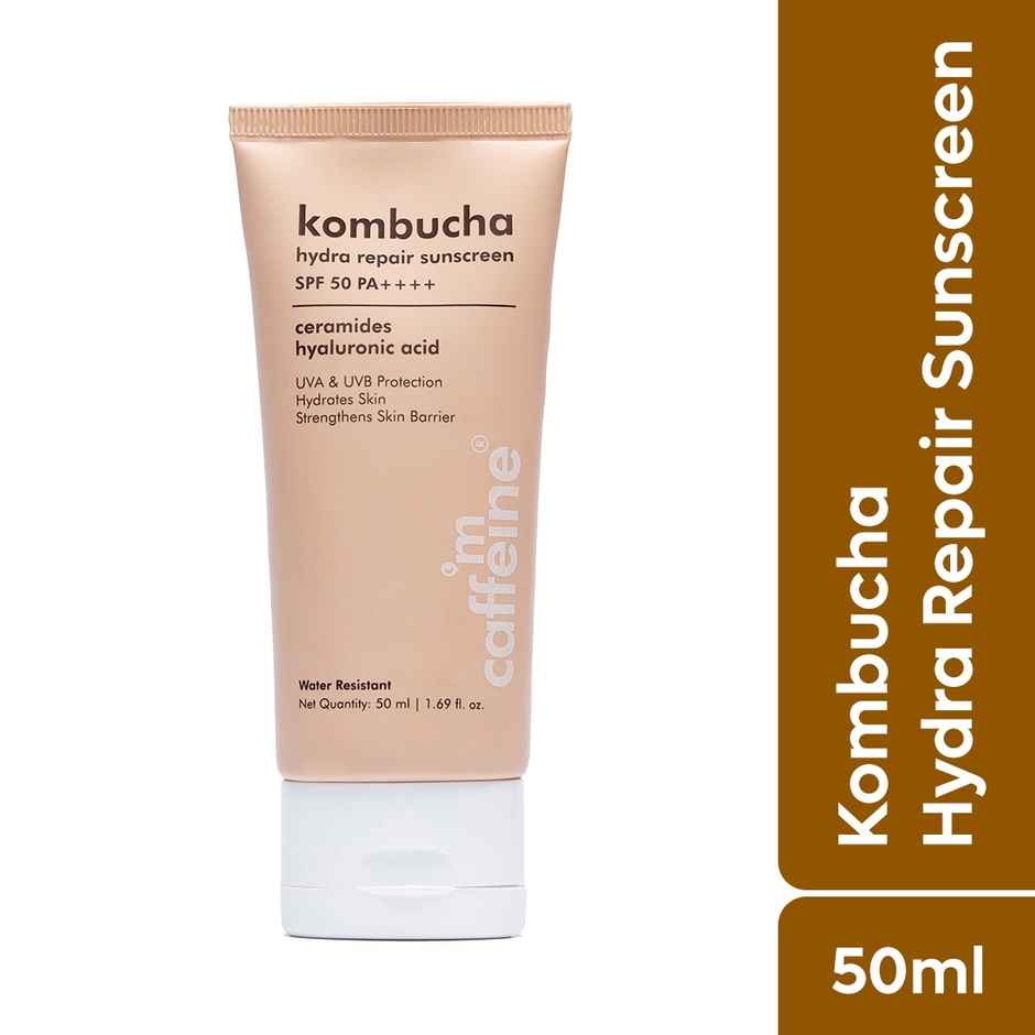 mCaffeine Hydra Repair Sunscreen SPF 50 PA++++ With Kombucha Tea UVA-UVB Protection
