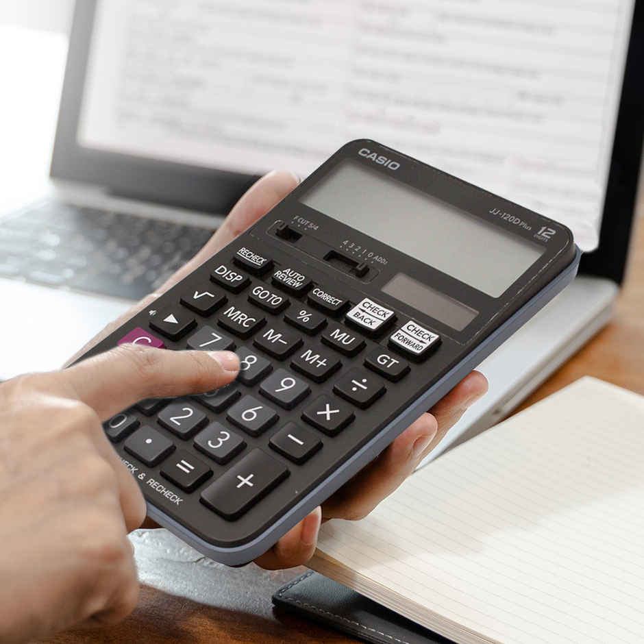 Casio JJ-120D Plus 300 Steps Check & Correct with On Display Indication of Active Constant (K)