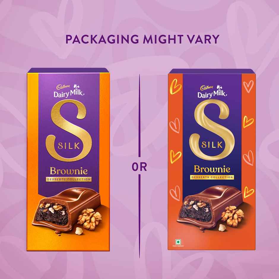 Cadbury Dairy Milk Silk Desserts Brownie Chocolate Bar Valentine's Gift Pack