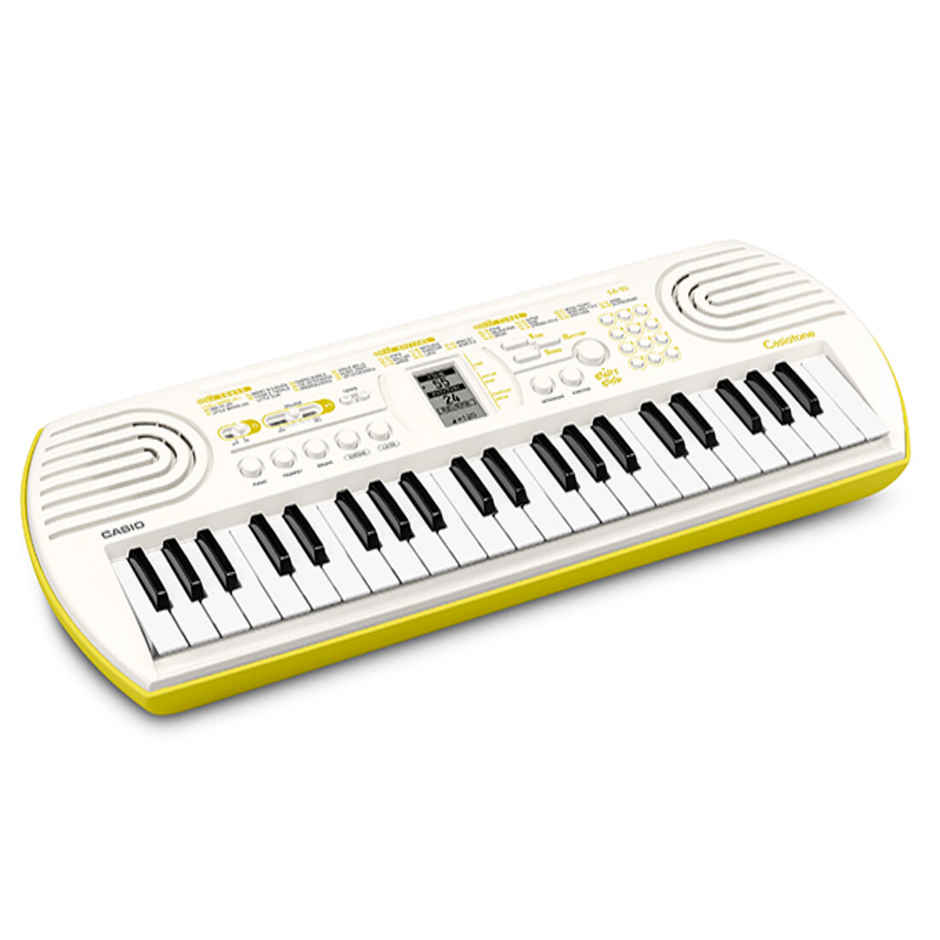 Casiotone Mini Keyboard SA-80 with Piano tones | White (44 Keys)