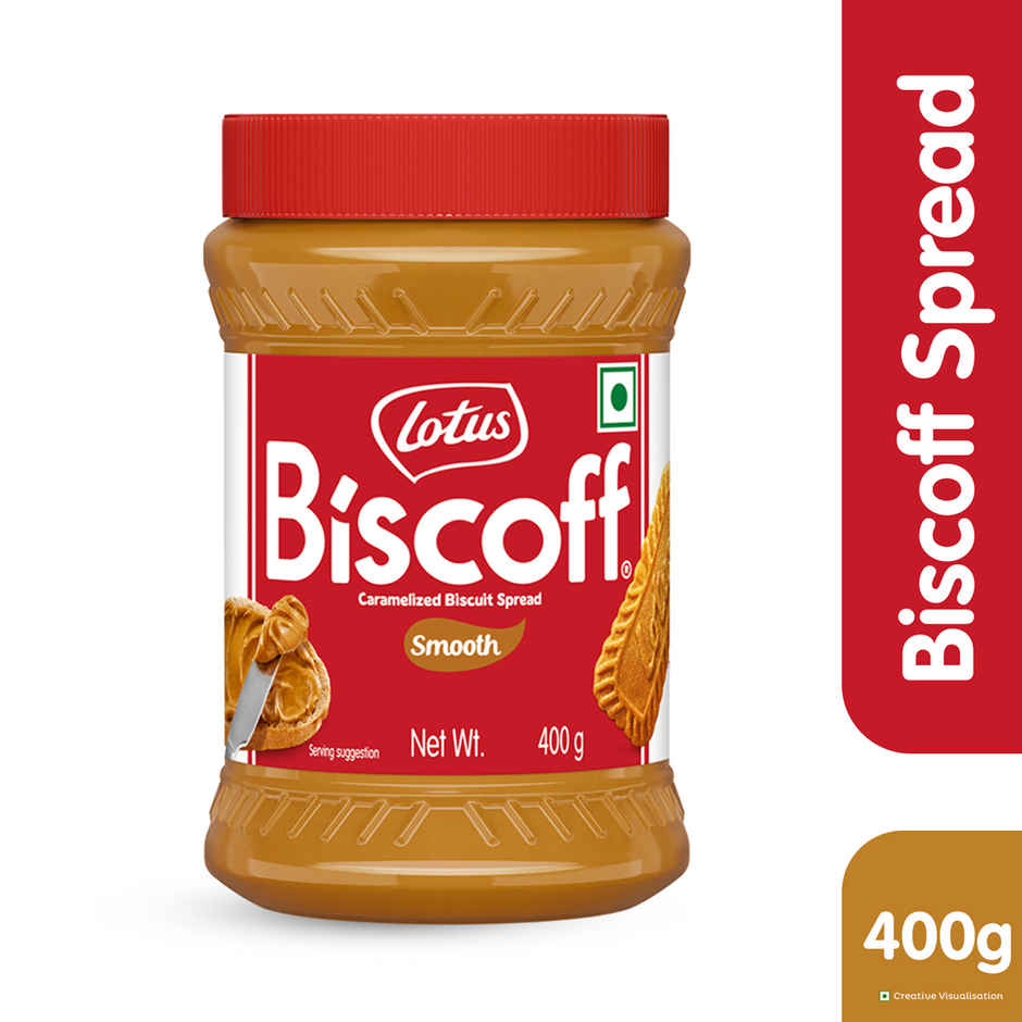 The Health Factory Zero Maida Whole Wheat Bread | Clean Label, Not Brown (350g) & Lotus Biscoff Caramelized Smooth Spread (400g) Combo