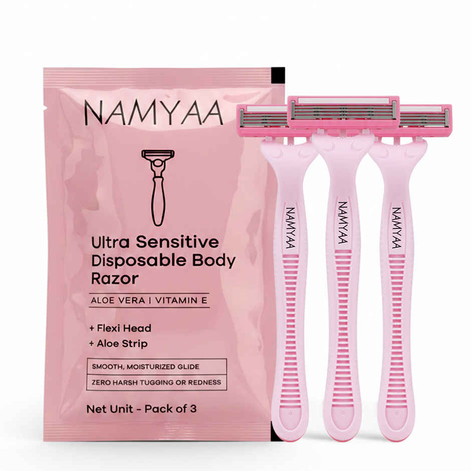 Namyaa Disposable Body Razor | Gentle Precision for Smooth, Flawless Facial Hair Removal