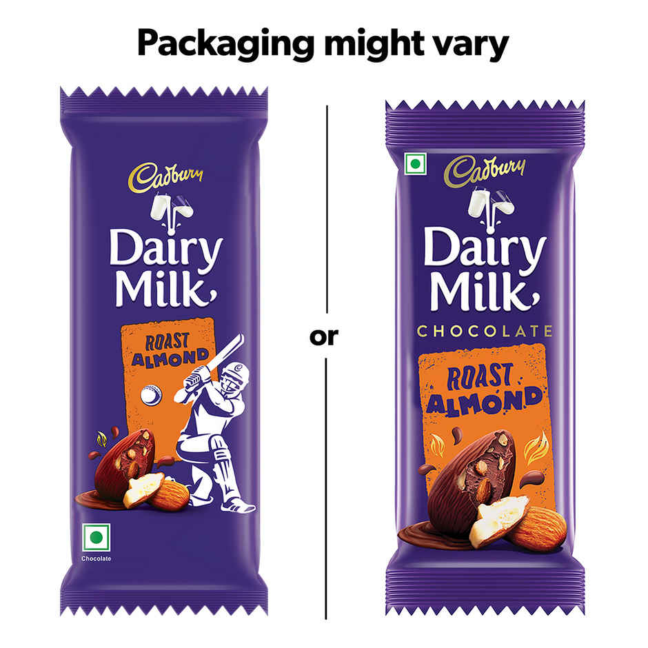 Cadbury Dairy Milk Roast Almond Chocolate Bar Cricket Pack